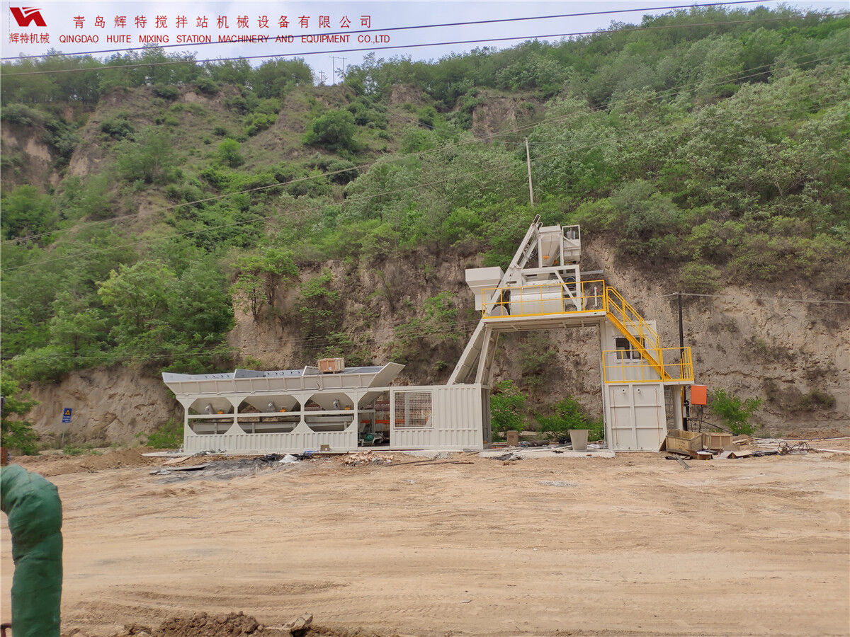 青島輝特機(jī)械 HZM75免基礎(chǔ)攪拌站模塊化設(shè)計(jì)，安裝快捷