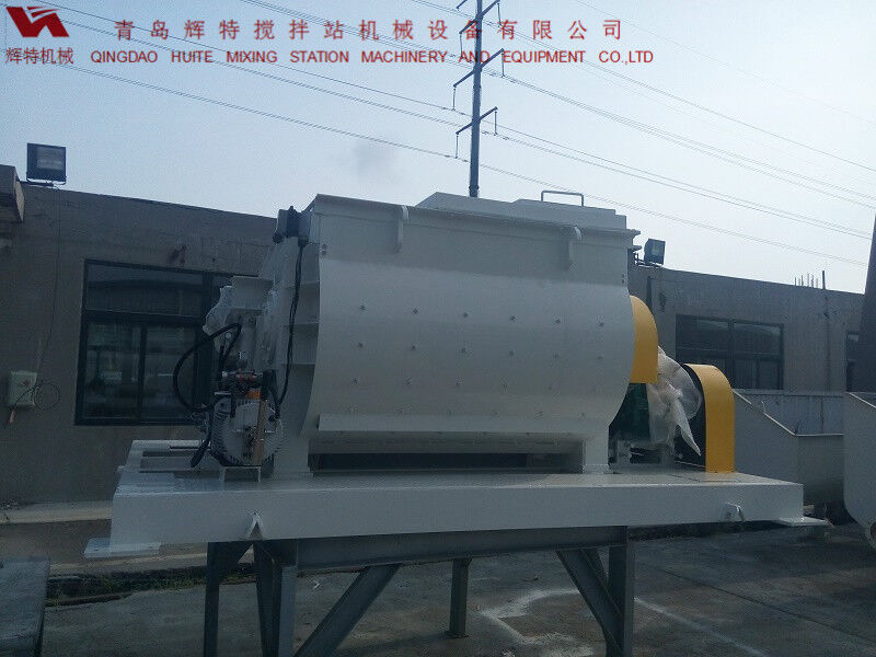 JS750攪拌臂采用偏心式設(shè)計，延長使用壽命，青島輝特機械