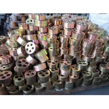 錨具、錨墊板、螺旋筋及配套夾片4/5孔錨具廠家YM15-5孔錨具四件套直銷